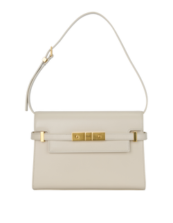 Small Manhattan Shoulder Bag, Leather, Cream, GAB675626.0122, S, 2*